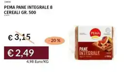 Prezzemolo e Vitale Pema pane integrale 8 cereali offerta