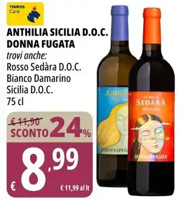 Tigros Anthilia sicilia D.O.C. DONNA FUGATA offerta