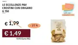 Prezzemolo e Vitale Le eccellenze p&v crostini con origano offerta