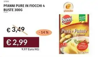 Prezzemolo e Vitale Pfanni pure in fiocchi 4 buste offerta