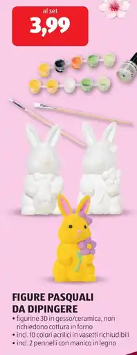 ALDI Figure pasquali da dipingere offerta