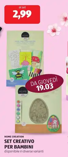 ALDI Home creation set creativo per bambini offerta