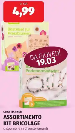 ALDI Craftmaker assortimento kit bricolage offerta