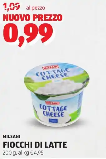 ALDI Milsani fiocchi di latte offerta