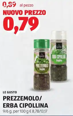 ALDI Le gusto prezzemolo/ erba cipollina offerta