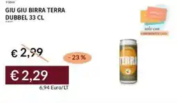 Prezzemolo e Vitale Giu giu birra terra dubbel offerta