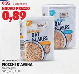 ALDI Golden bridge fiocchi d'avena fini/integrali offerta