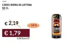 Prezzemolo e Vitale Ceres birra in lattina offerta