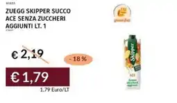 Prezzemolo e Vitale Zuegg skipper succo ace senza zuccheri aggiunti offerta