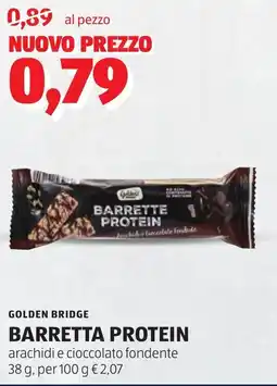 ALDI Golden bridge barretta protein offerta