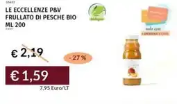 Prezzemolo e Vitale Le eccellenze p&v frullato di pesche bio offerta