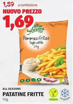 ALDI All seasons patatine fritte offerta