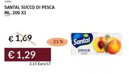 Prezzemolo e Vitale Santal succo di pesca offerta