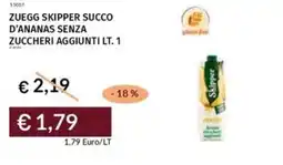 Prezzemolo e Vitale Zuegg skipper succo d'ananas senza zuccheri aggiunti offerta