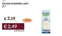 Prezzemolo e Vitale Valsoia soyadrink light offerta