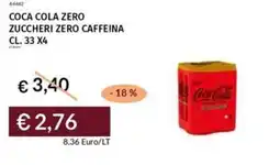 Prezzemolo e Vitale Coca cola zero zuccheri zero caffeina offerta
