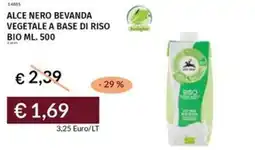Prezzemolo e Vitale Alce nero bevanda vegetale a base di riso bio offerta