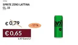Prezzemolo e Vitale Sprite zero lattina offerta
