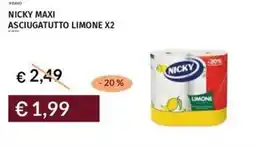 Prezzemolo e Vitale Nicky maxi asciugatutto limone x2 offerta