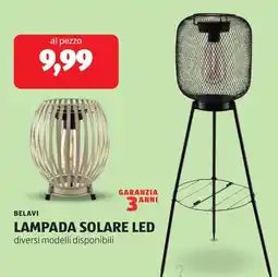 ALDI Belavi lampada solare led offerta