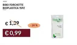 Prezzemolo e Vitale Bibo forchette bioplastica offerta
