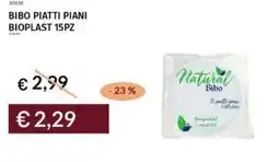 Prezzemolo e Vitale Bibo piatti piani bioplast offerta