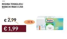 Prezzemolo e Vitale Regina tovaglioli bianchi maxi x 250 offerta