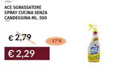 Prezzemolo e Vitale Ace sgrassatore spray cucina senza candeggina offerta