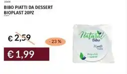 Prezzemolo e Vitale Bibo piatti da dessert bioplast offerta