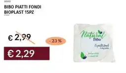 Prezzemolo e Vitale Bibo piatti fondi bioplast offerta