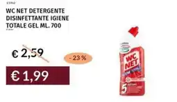 Prezzemolo e Vitale Wc net detergente disinfettante igiene totale gel offerta