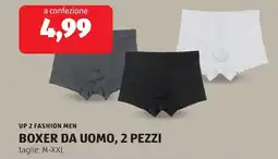 ALDI Up 2 fashion men boxer da uomo, 2 pezzi offerta