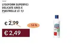 Prezzemolo e Vitale Lysoform superfici delicate gres e piastrelle offerta