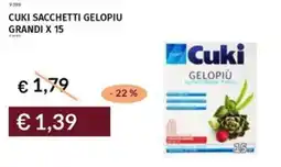 Prezzemolo e Vitale Cuki sacchetti gelopiu grandi x 15 offerta