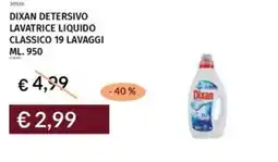 Prezzemolo e Vitale Dixan detersivo lavatrice liquido classico offerta