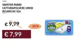 Prezzemolo e Vitale Swiffer panni catturapolvere umidi ricariche x24 offerta