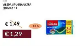 Prezzemolo e Vitale Vileda spugna ultra fresh 2+1 offerta
