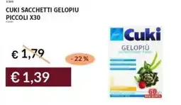 Prezzemolo e Vitale Cuki sacchetti gelopiu piccoli x30 offerta