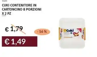 Prezzemolo e Vitale Cuki contenitore in cartoncino offerta