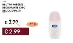 Prezzemolo e Vitale Neutro roberts deodorante vapo delicato offerta