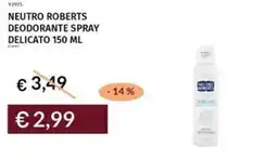 Prezzemolo e Vitale Neutro roberts deodorante spray delicato offerta