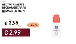 Prezzemolo e Vitale Neutro roberts deodorante vapo dermazero offerta