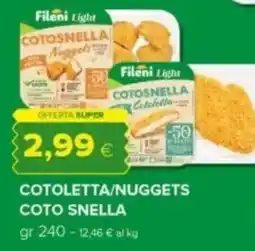 Tigre Fileni cotoletta/nuggets coto snella offerta