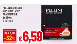 Famila Pellini espresso superiore n°42 tradizionale offerta