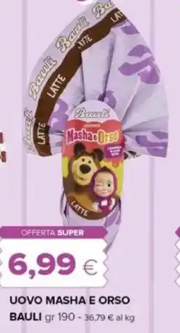Tigre Uovo masha e orso BAULI offerta