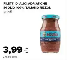 Tigre Filetti di alici adriatiche in olio 100% italiano RIZZOLI offerta