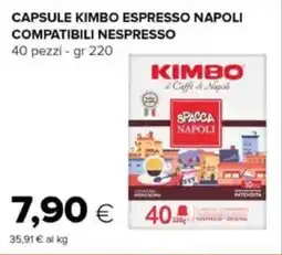 Tigre Capsule kimbo espresso napoli compatibili nespresso offerta