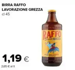 Tigre Birra raffo lavorazione grezza offerta