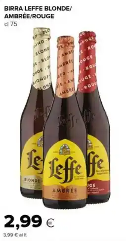 Tigre Birra leffe blonde/ ambrée/rouge offerta