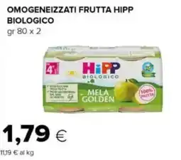 Tigre Omogeneizzati frutta hipp biologico offerta